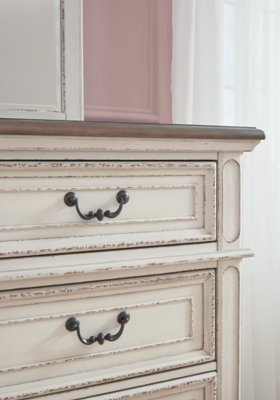Realyn Queen Upholstery Panel Bed, Dresser, Chest, Nightstand, and Vanity Set - Image 32