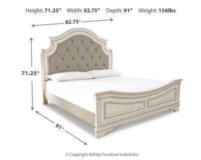 Realyn California King Upholstered Panel Bed - Image 5