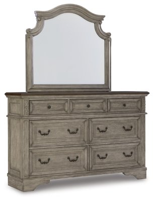 Lodenbay Queen Upholstered Panel Bed, Dresser, Mirror, Chest and Nightstand - Image 3