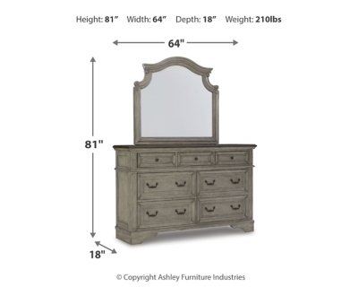 Lodenbay Queen Upholstered Panel Bed, Dresser, Mirror, Chest and Nightstand - Image 16