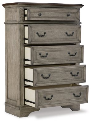 Lodenbay King Upholstered Panel Bed, Dresser, Mirror, Chest and Nightstand - Image 5
