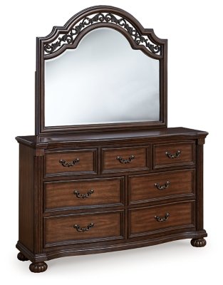 Lavinton King Poster Bed, Dresser, Mirror, Chest and 2 Nightstands - Image 3