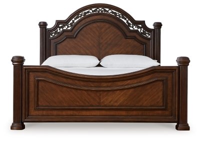 Lavinton King Poster Bed, Dresser, Mirror, Chest and 2 Nightstands - Image 9