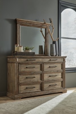 Markenburg Queen Panel Bed with Mirrored Dresser - Image 9
