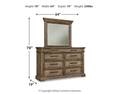 Markenburg Queen Panel Bed with Mirrored Dresser - Image 7