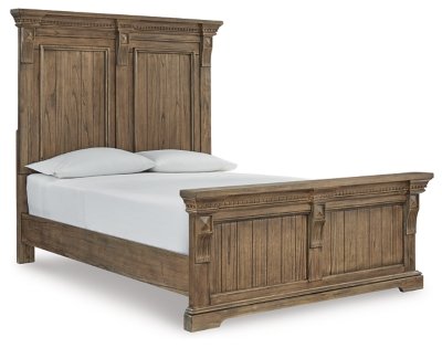 Markenburg Queen Panel Bed with Mirrored Dresser - Image 3