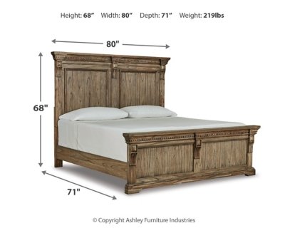 Markenburg Queen Panel Bed with Mirrored Dresser - Image 8