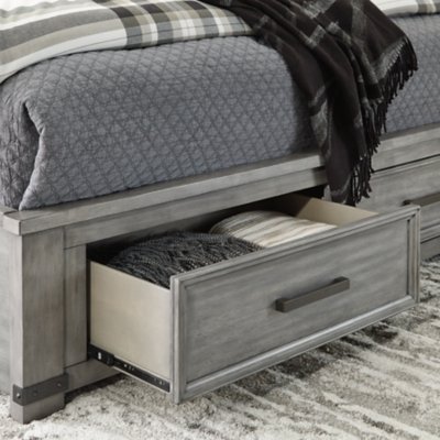 Russelyn Queen Panel Storage Bed, Dresser, Mirror and Nightstand - Image 19