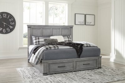 Russelyn California King Panel Bed, Dresser, Mirror, Chest and 2 Nightstands - Image 22