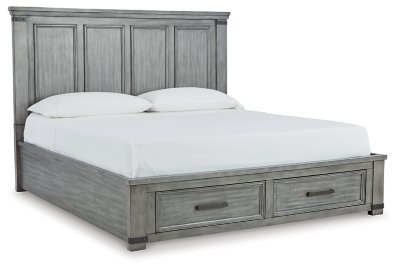 Russelyn California King Panel Bed, Dresser, Mirror, Chest and 2 Nightstands - Image 6