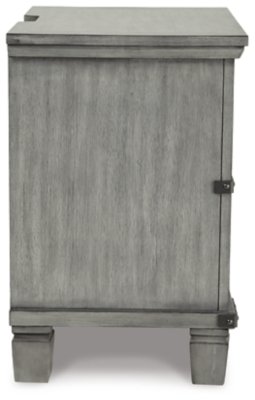 Russelyn California King Panel Bed, Dresser, Mirror, Chest and 2 Nightstands - Image 16