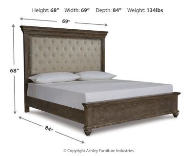 Johnelle Queen Upholstered Bed, Dresser and Mirror - Image 8