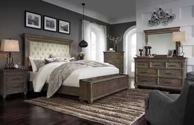 Johnelle California King Upholstered Panel Bed - Image 9