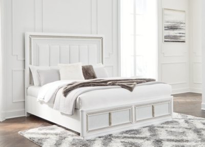 Chalanna Queen Upholstered Storage Bed, Dresser and Mirror - Image 14