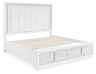 Chalanna Queen Upholstered Storage Bed, Dresser and Mirror - Image 8