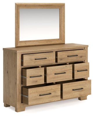Galliden King Panel Bed, Dresser and Mirror - Image 3