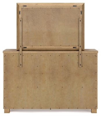 Galliden California King Panel Bed, Dresser and Mirror - Image 7