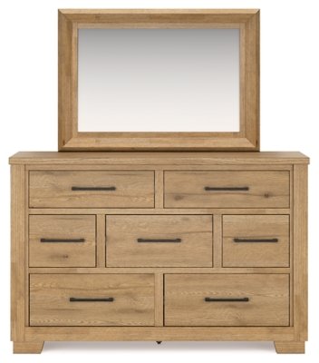 Galliden California King Panel Bed, Dresser and Mirror - Image 4