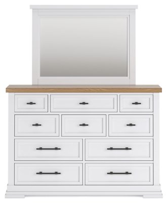Ashbryn California King Panel Storage Bed, Dresser and Mirror - Image 6