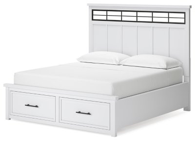 Ashbryn California King Panel Storage Bed, Dresser and Mirror - Image 9