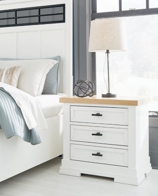 Ashbryn King Panel Bed, Dresser, Mirror and 2 Nightstands - Image 25