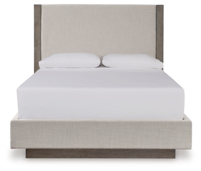 Anibecca Queen Upholstered Panel Bed - Image 5