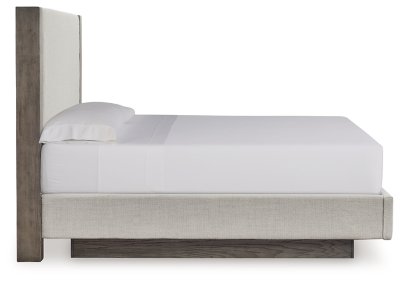 Anibecca Queen Upholstered Panel Bed - Image 6