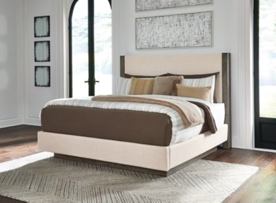 Anibecca Queen Upholstered Panel Bed - Image 3