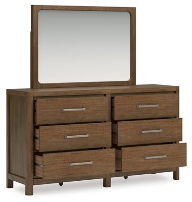 Cabalynn King Upholstered Bed, Dresser, Mirror and Nightstand - Image 4