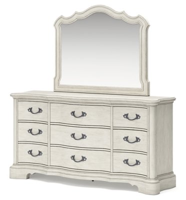 Arlendyne Queen Upholstered Bed, Dresser and Mirror - Image 5