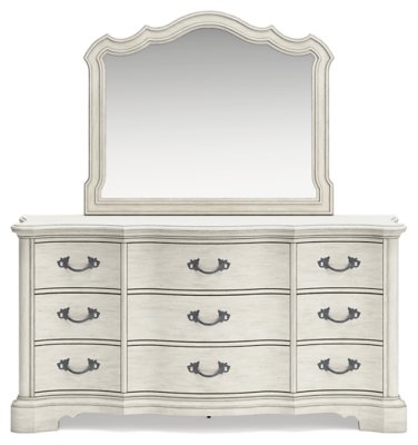 Arlendyne King Upholstered Bed, Dresser and Mirror - Image 5