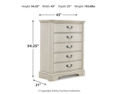 Arlendyne King Panel Bed, Dresser, Mirror, Chest and 2 Nightstands - Image 34