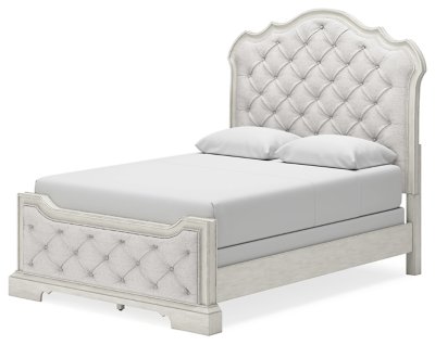 Arlendyne Queen Upholstered Bed, Dresser and Mirror - Image 12