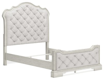 Arlendyne Queen Upholstered Bed, Dresser and Mirror - Image 10