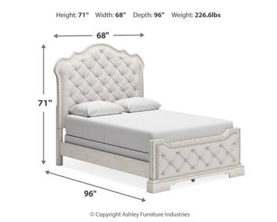 Arlendyne Queen Upholstered Bed, Dresser and Mirror - Image 16