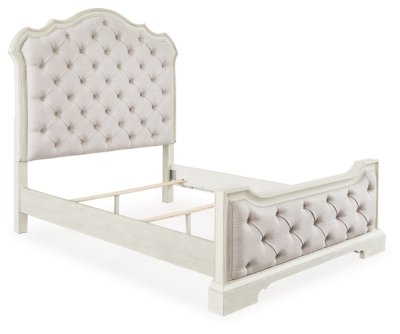 Arlendyne Queen Upholstered Panel Bed and 2 Nightstands - Image 4