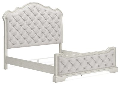 Arlendyne California King Upholstered Bed, Dresser and Mirror - Image 10