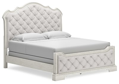 Arlendyne California King Upholstered Bed, Dresser and Mirror - Image 9