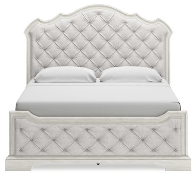 Arlendyne California King Upholstered Bed, Dresser and Mirror - Image 11