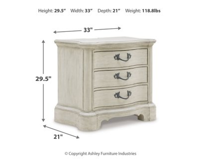 Arlendyne King Panel Bed, Dresser, Mirror, Chest and 2 Nightstands - Image 36