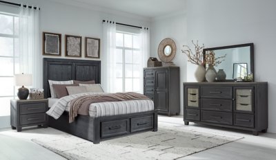 Foyland Queen Storage Bed, Dresser, Mirror and Nightstand - Image 15