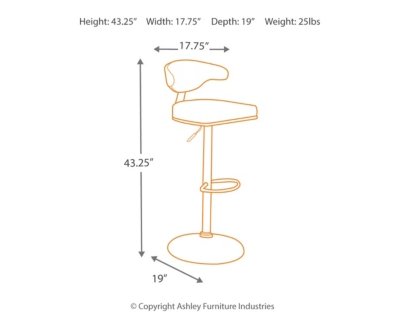 Bellatier Adjustable Height Bar Stool - Image 6
