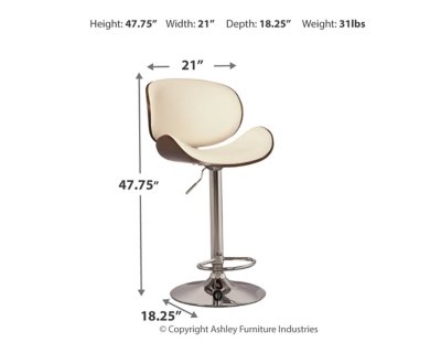 Bellatier Adjustable Height Bar Stool - Image 5