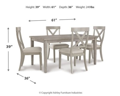 Parellen Dining Table and 4 Chairs - Image 7