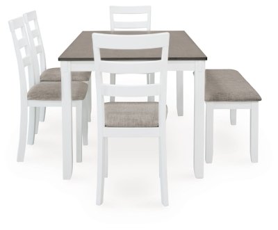 Stonehollow Dining Table and Chairs with Bench (Set of 6) - Image 5