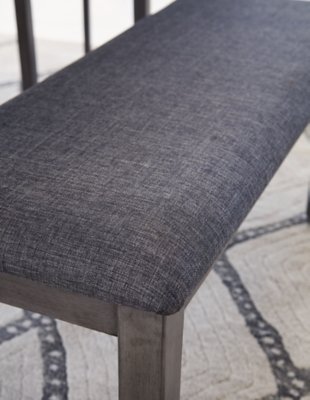 Bridson Dining Table and Chairs with Bench (Set of 6) - Image 3