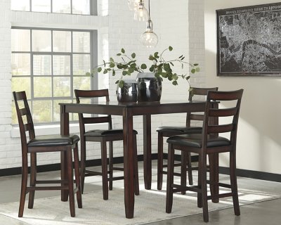 Coviar Counter Height Dining Table and Bar Stools (Set of 5) - Image 3