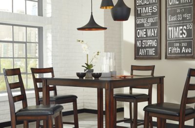 Coviar Counter Height Dining Table and Bar Stools (Set of 5) - Image 4