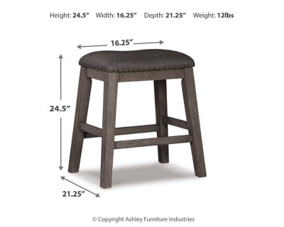 Caitbrook Counter Height Upholstered Bar Stool - Image 4