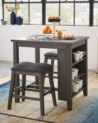 Caitbrook Counter Height Dining Table and Bar Stools (Set of 3) - Image 3